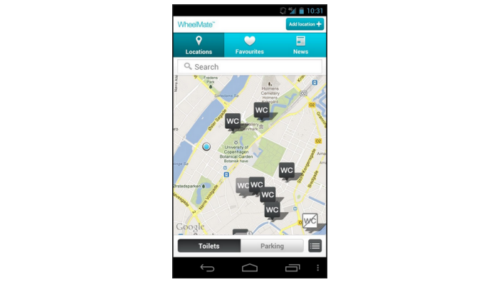 WheelMate Android-puhelimiin